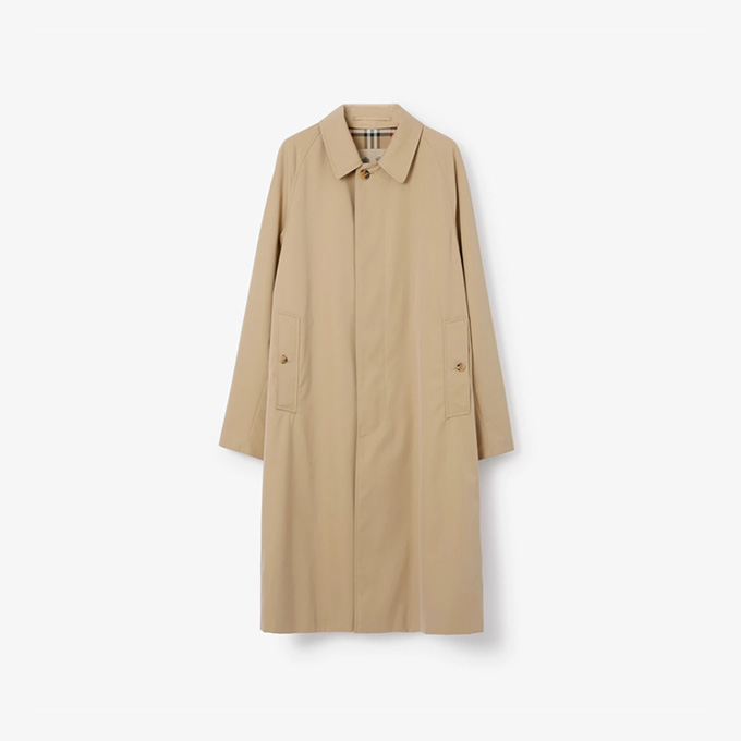 burberry camden heritage long lightweight gabardine car coat
